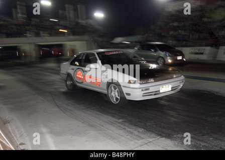 Drag car racing Bangkok Stock Photo