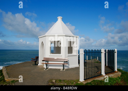 the old lookout at towan head,newquay,cornwall,uk Stock Photo