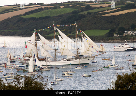 'Funchal 500 tall ships regatta'. Cornwall. UK Stock Photo