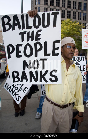 Protest Against Government Bailout of Wall Street Stock Photo - Alamy