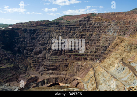 Lavender Pit Copper Mine, Bisbee Arizona (AZ) Stock Photo