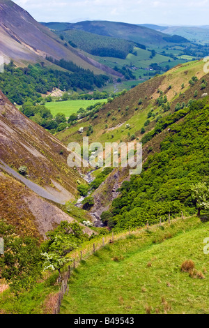 Afon Twymyn river Dylife Gorge Powys, Wales Great Britain UK 2008 Stock Photo