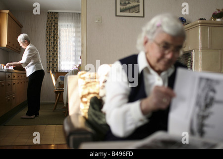 Private elderly care, Rheinzabern, Germany Stock Photo