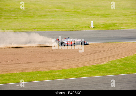 Mclaren F1 grand prix at silverstone race track Stock Photo