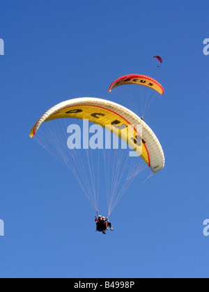 Paragliding in Oludeniz Fethiye Turkey Stock Photo