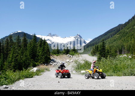 atv trip in Whistler British Columbia Stock Photo