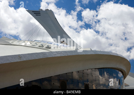 Montreal Biodome with Olympic Stadium, Montreal, Canada Stock Photo