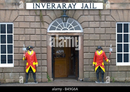 Front door of Inveraray Jail Main Street Inveraray Argyll Scotland Stock Photo