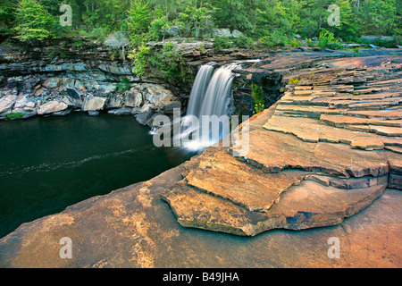 Little River Falls in Little River Canyon National Preserve Alabama Stock Photo