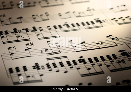 Notes Song Composition great image of music notes composition on paper Stock Photo - Alamy