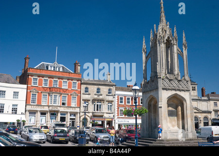 Devizes market town centre wiltshire england uk gb Stock Photo - Alamy