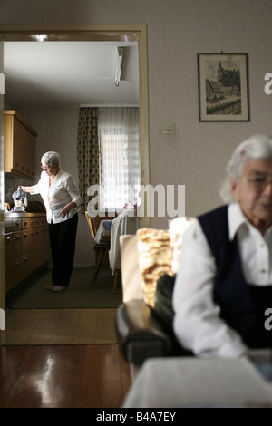 Private elderly care, Rheinzabern, Germany Stock Photo