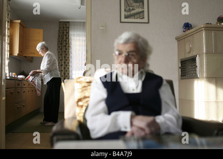 Private elderly care, Rheinzabern, Germany Stock Photo