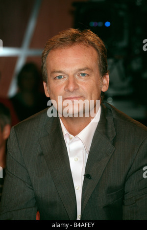 Plasberg, Frank, * 18.5.1957, German journalist and moderator, portrait, guest in TV show 'NDR Talkshow', Hamburg, 24.8.2007, Stock Photo