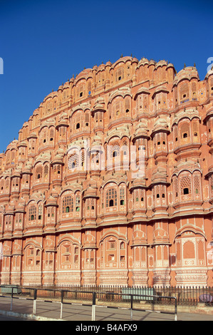 India, Jaipur, Wind Palace, Hawa Mahal Stock Photo