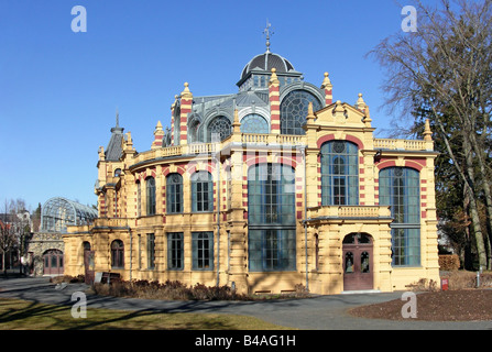 geography / travel, Germany, Bavaria, Augsburg, buildings, Göggingen assembly rooms, built: 1886, exterior view, Additional-Rights-Clearance-Info-Not-Available Stock Photo