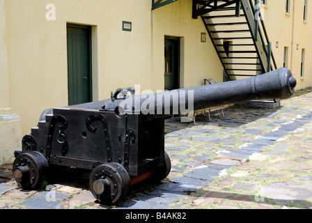 geography / travel, South Africa, Cape Town, museums, cannon in inner court of Military Museum of Castle of Good Hope, historical citadel, old town, Additional-Rights-Clearance-Info-Not-Available Stock Photo