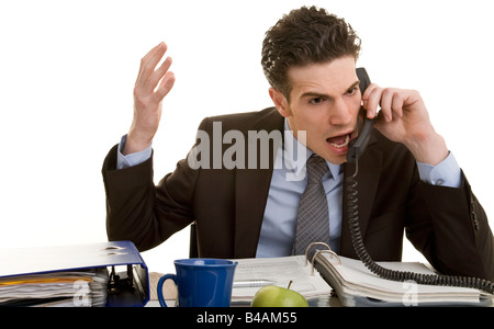 young manager crying Stock Photo
