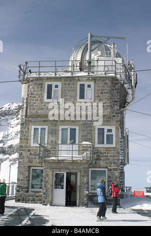 platform 'Jungfraujoch'  Switzerland  Alps Europe Sphinx Stock Photo