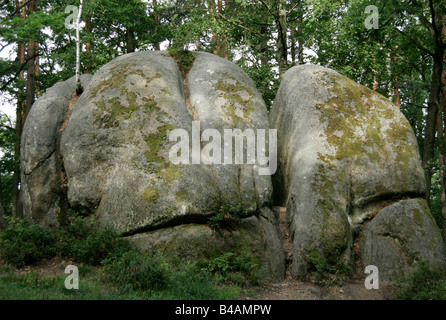 geography / travel, Austria, Waldviertel, landscapes, Blockheide, goblin stones, Additional-Rights-Clearance-Info-Not-Available Stock Photo