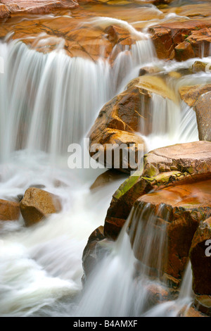 cascade on the river Glen Etive Glencoe Highlands Scotland UK Stock Photo
