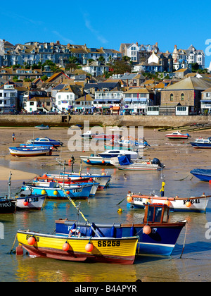 St Ives  Fishing Harbour Cornwall Stock Photo