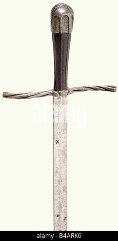 https://l450v.alamy.com/450v/b4ark6/an-italian-late-gothic-sword-circa-1500-straight-single-edged-blade-b4ark6.jpg