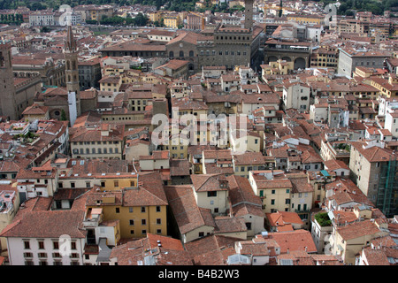 View of Florence from Duomo dome Stock Photo