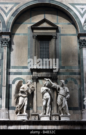 Sculptures above the 'Gates of Paradise', Florence, Italy