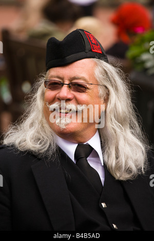 Pipe Band member involved in the Piping Festival Glasgow Scotland Stock Photo