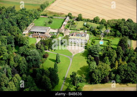 Aerial view of Aldenham Hall near Morville in Shropshire England Stock Photo