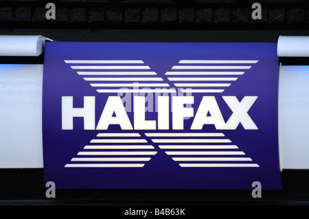 Banking sign,Halifax, logo ,street scenes Stock Photo