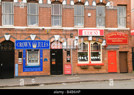 Shops in the Jewellery Quarter, Birmingham Stock Photo