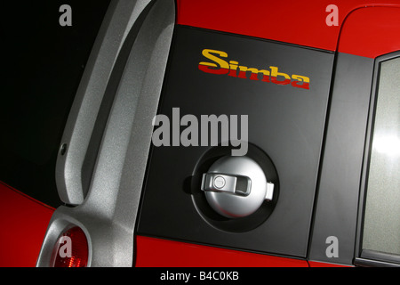 Car, Fiat Simba, Concept Car, Study, model year 2003, red-orange ...