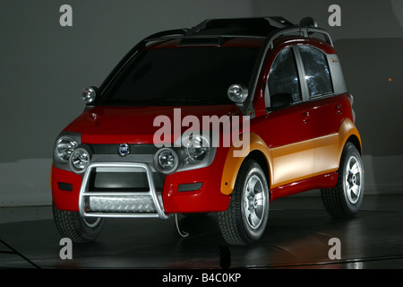 Car, Fiat Simba, Concept Car, Study, model year 2003, red-orange ...