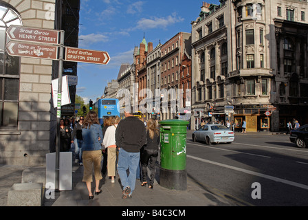 Dame street Dublin Ireland Stock Photo