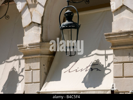Detail of The Liston, Corfu Town, Corfu, Greece, Europe Stock Photo
