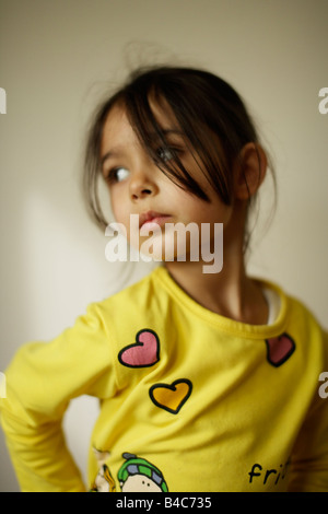 Five year old girl Stock Photo