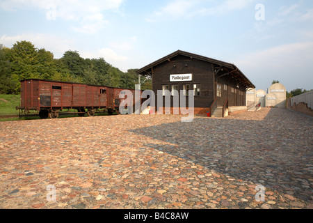 East Europe Poland West Mazovia Lodz Radegast Station Holocaust Memorial Stock Photo