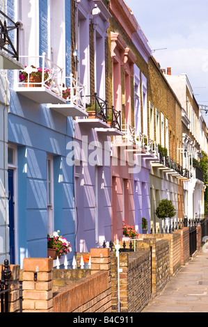 Row of houses in Hartland Road NW1 Camden London United Kingdom Stock Photo