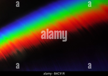 colours reflected from lazer disc Stock Photo - Alamy