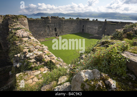 Inside Beaumaris Castle, Anglesey, Wales Stock Photo