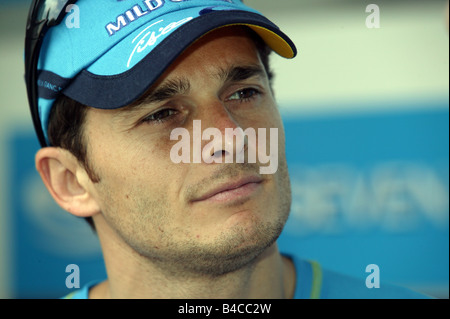 engine sport, Gianapprox.lo Fisichella, Renault, Formel 1 2005, Race driver, Portrait, Malaysia, photographer: Daniel Reinhard Stock Photo