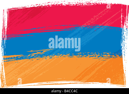 Grunge Armenia flag Stock Photo
