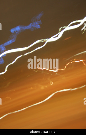 blurred city lights Stock Photo