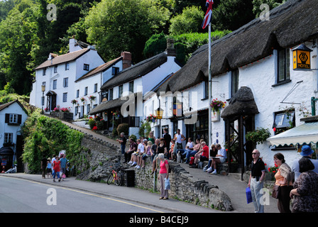 The Rising Sun Hotel in Lynmouth, Devon, UK Stock Photo