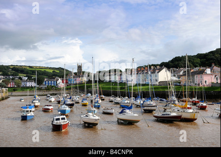 THE HARBOUR AT ABERAERON CARDIGAN BAY CEREDIGION WEST WALES UK Stock Photo