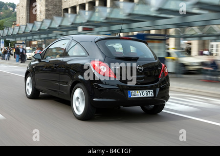 Opel Corsa 1.3 CDTI Edition, model year 2006-, black, driving, diagonal  from the front, frontal view, City Stock Photo - Alamy