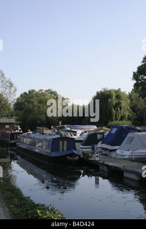 Boatyard at the Rivermill Tavern Stock Photo