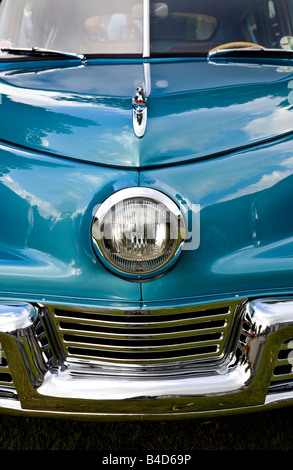 1948 Tucker Torpedo in the Cartier Style et Luxe display at Goodwood Festival of Speed, Sussex, UK. Front headlamp detail. Stock Photo